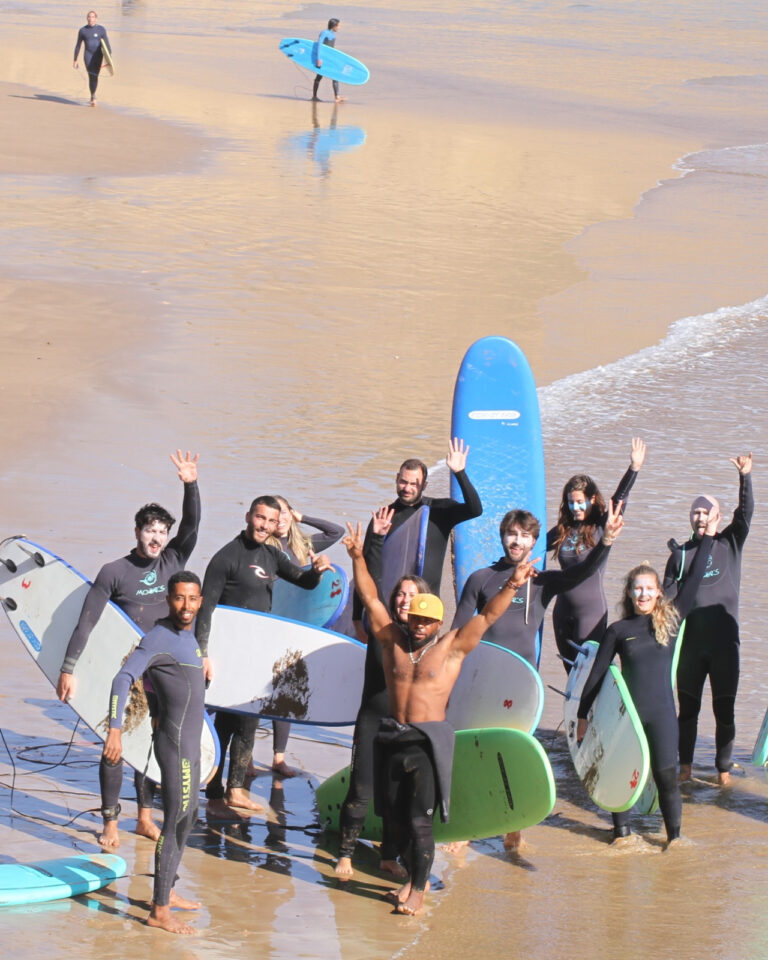 Groupe Wavesky réuni avec ses planches